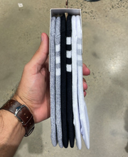 Ankle Black & White & Grey 6 PAIR CREW